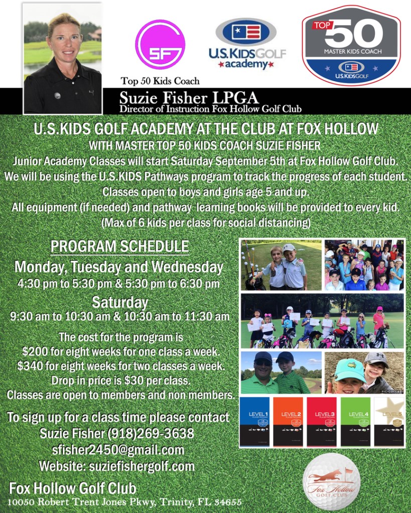U.S. Kids Golf Academy flyer
