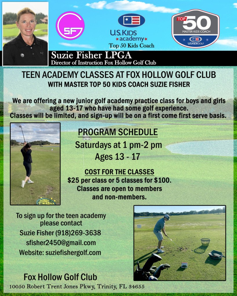 Teen Academy Classes flyer