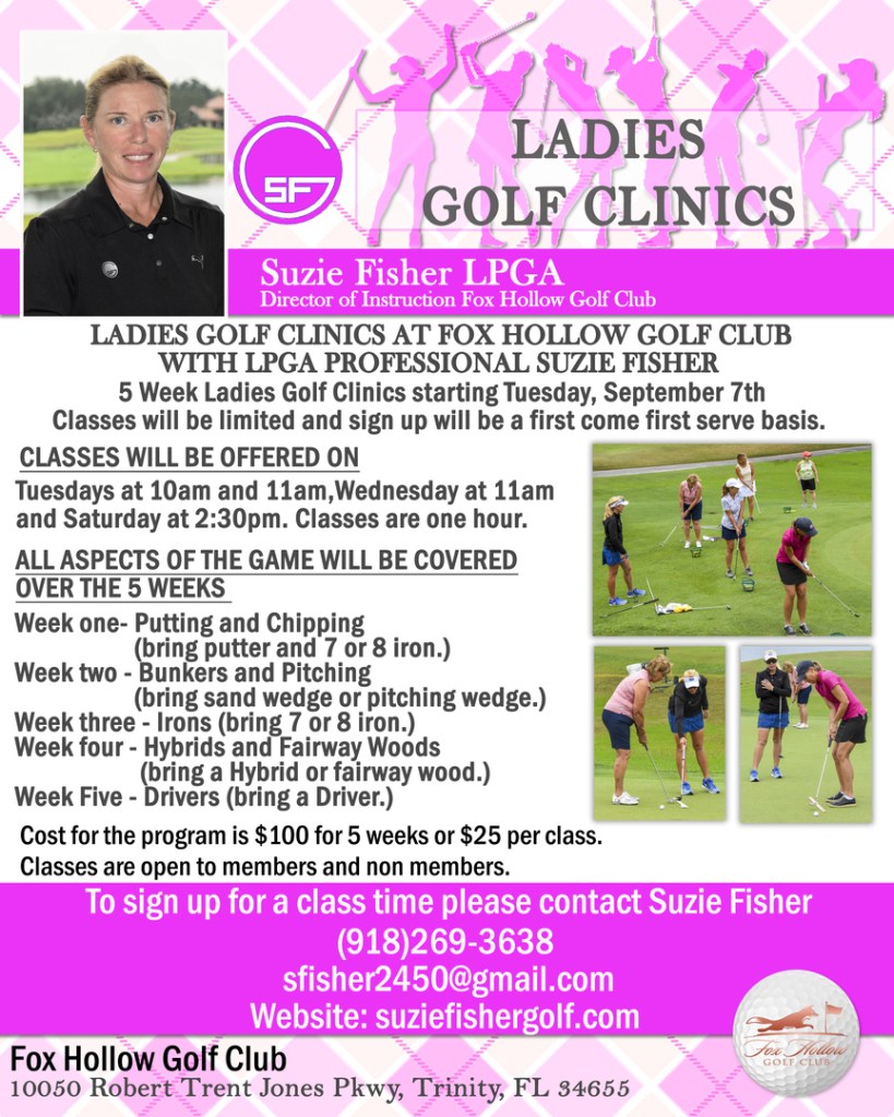 Ladies Golf Clinics flyer